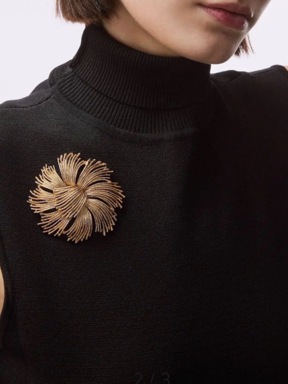 Vintage Monet Cordelia Signature Gold‎ Tone Brooch